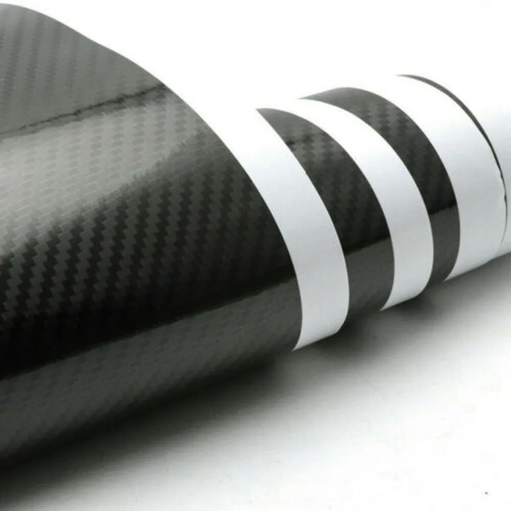 

Replacement Decal Wrap Sticker 140cm X 18cm 5D Carbon Fiber Accessories Car Front Hood Parts Rally Racing Stripes