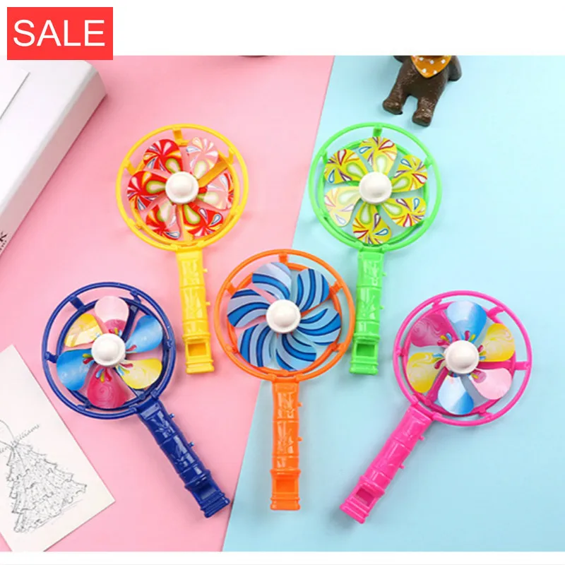 5pcs random color 5/10 шт. детские игрушки Классический пластиковый цвет свисток ветряная мельница Праздник День Рождения Вечеринка подарки Детские школьные подарки игрушки - Color: 5pcs random color