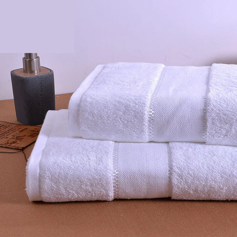Белая гостиничная хлопчатобумажная ткань для ванной комнаты взрослых Toalla microfiber