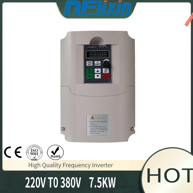 

Преобразователь частоты, 50 Гц/60 Гц, VFD 220 кВт, однофазный, вход 380 В, трехфазный, выход