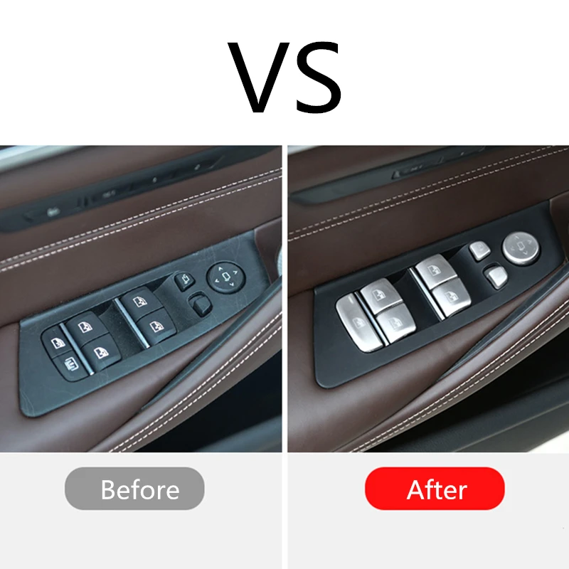 Автомобильное окно питания Swtich Кнопка украшения Наклейка защитная крышка для BMW 5