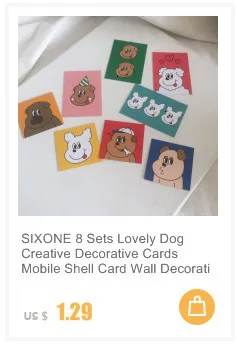 SIXONE 1 шт., наклейка с арахисовыми собаками, японская Милая наклейка, дневник, блокнот, декоративные советы, милые канцелярские наклейки s