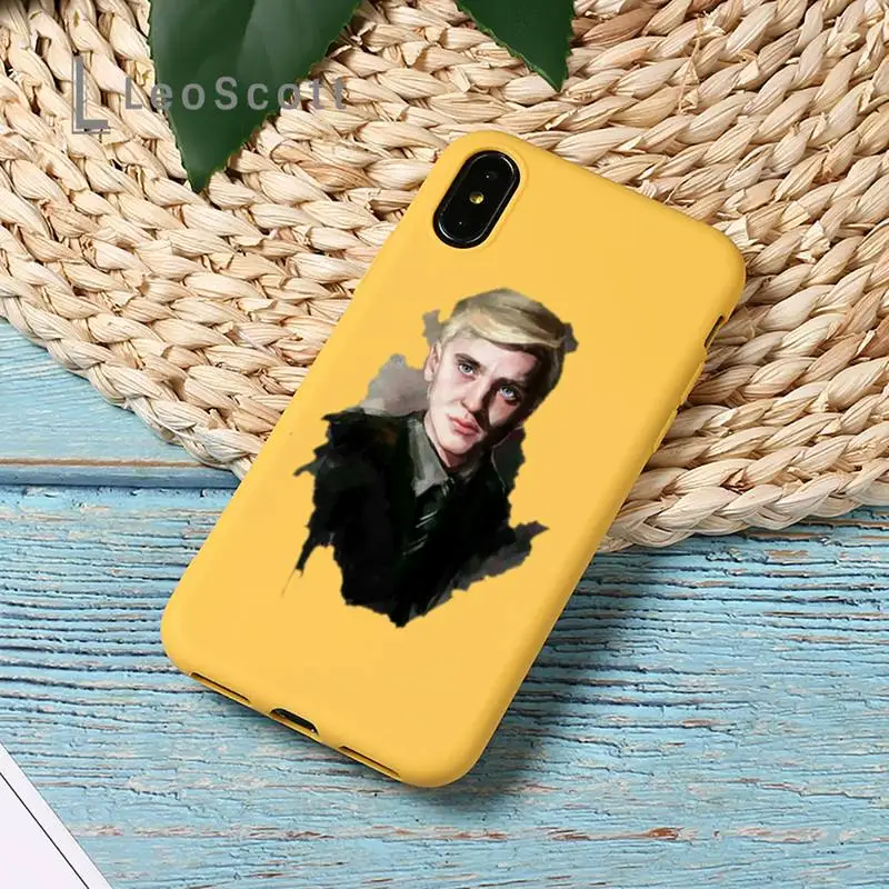 

Draco Malfoy Weasley Twins Cedric Phone Case Candy Color for iPhone 11 12 mini pro XS MAX 8 7 6 6S Plus X SE 2020 XR