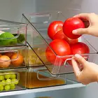 Прозрачный контейнер для хранения в холодильнике, регулируемый контейнер для хранения еды в виде зерен, Кухонный Контейнер для хранения