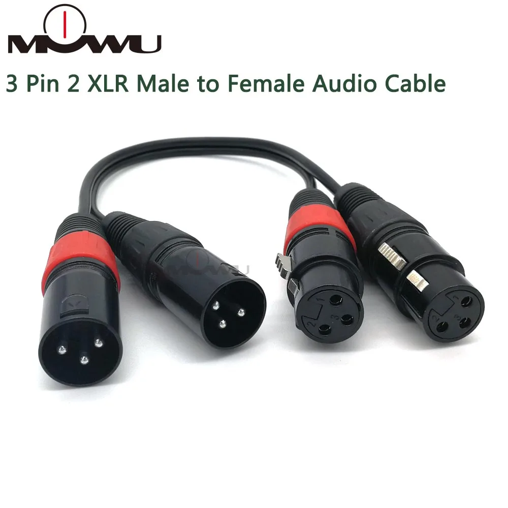 Высококачественный аудиокабель XLR 4N OFC 3 Pin 2 папа мама 0 м|Кабели VGA| |