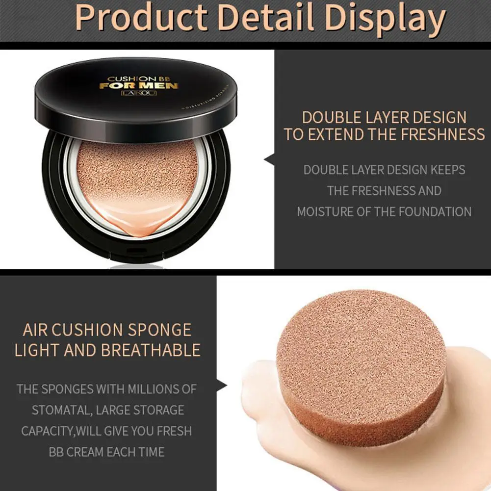 Хит продаж Мужская Солнцезащитная воздушная подушка BB крем консилер увлажняющий