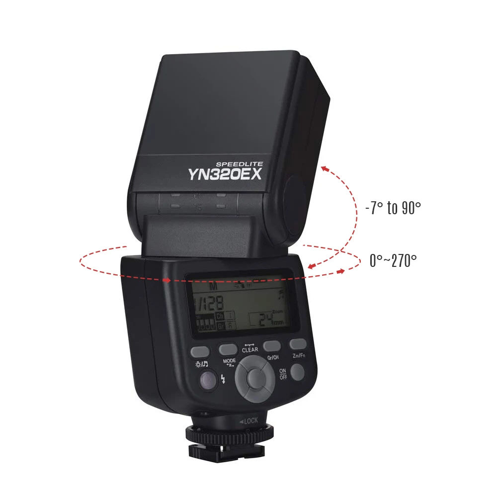 Беспроводная вспышка YONGNUO YN320EX для камеры Master Slave Speedlite 1/8000s HSS GN31 5600K Sony A7/A99/A77