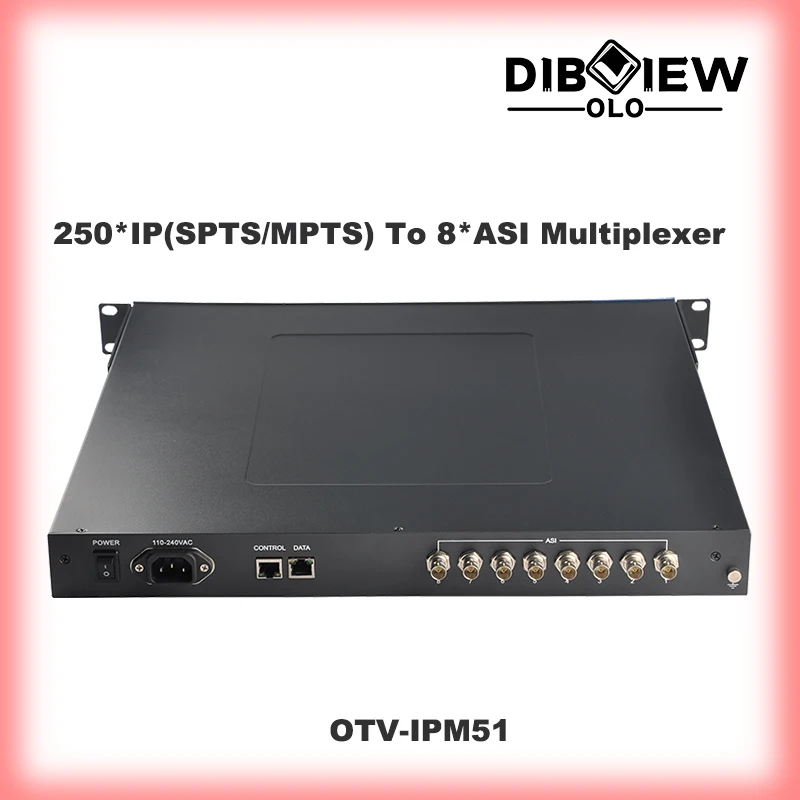 

Мультиплексор O TV-IPM51 для цифрового телевидения, IP-мультиплексор ASI, 250 SPTS, MPTS, конвертер с IP на 8 портов ASI