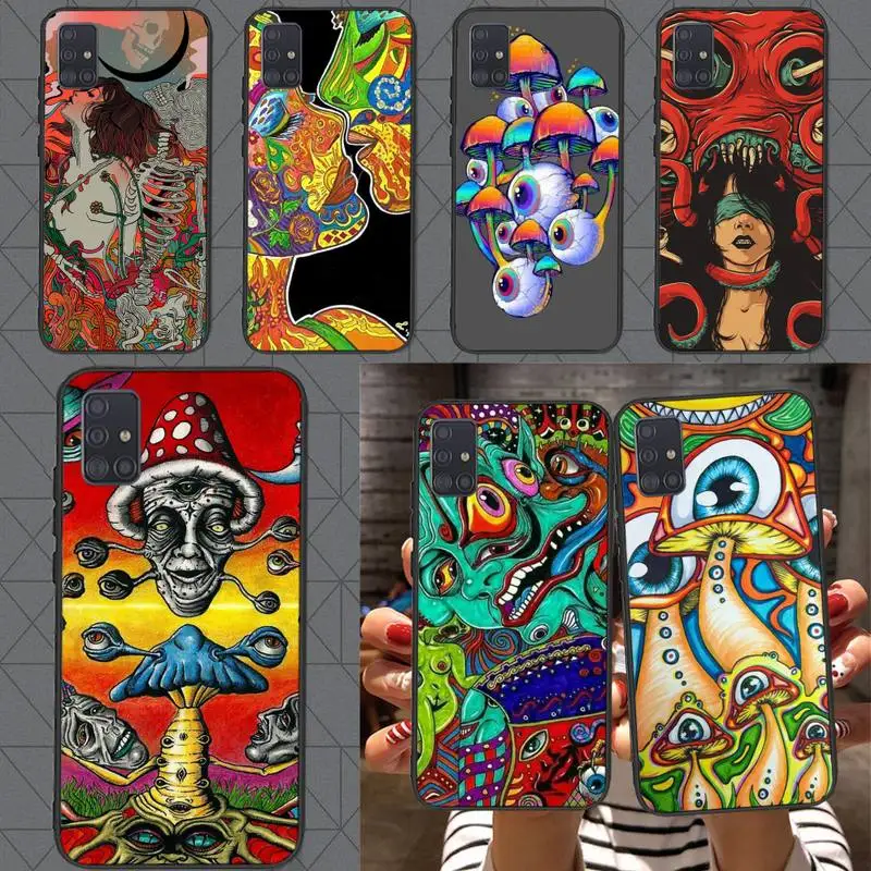 

Colourful Psychedelic Trippy Art Phone Case for Samsung M51 M31 M31S M21S M21 M30 M30S M11 M10 Fundas