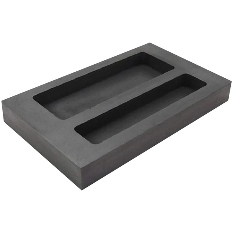 

2PCS Graphite Ingot Mold Furnace Casting Foundry Crucible Melting Tool for Smelting of Gold and Silver or Precious Metal