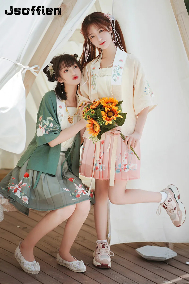 

2020 Woman Chiense Traditional Hanfu Costume Anicent Han Dyansty Princess Dress Oriental Fairy Folk Dance Clothing for Stage