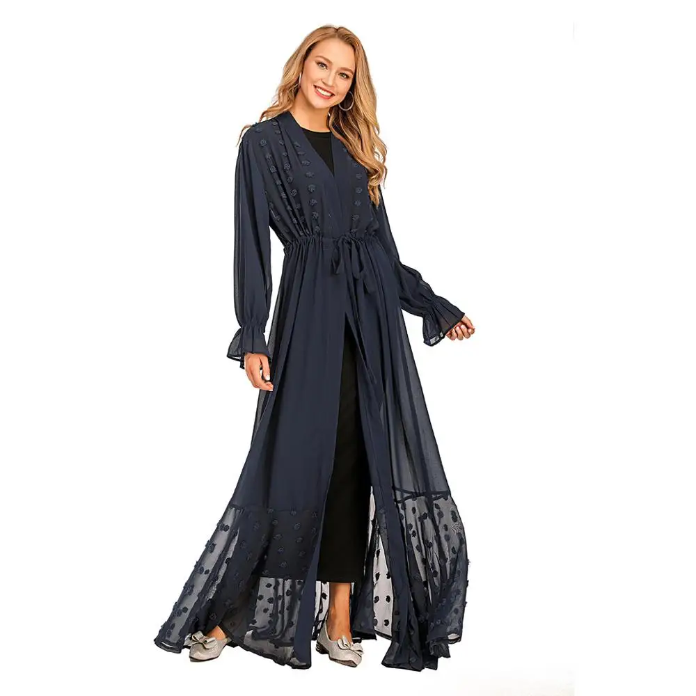 ИД Мубарак кафтаны Абая Дубай кимоно кардиган мусульманский хиджаб платье