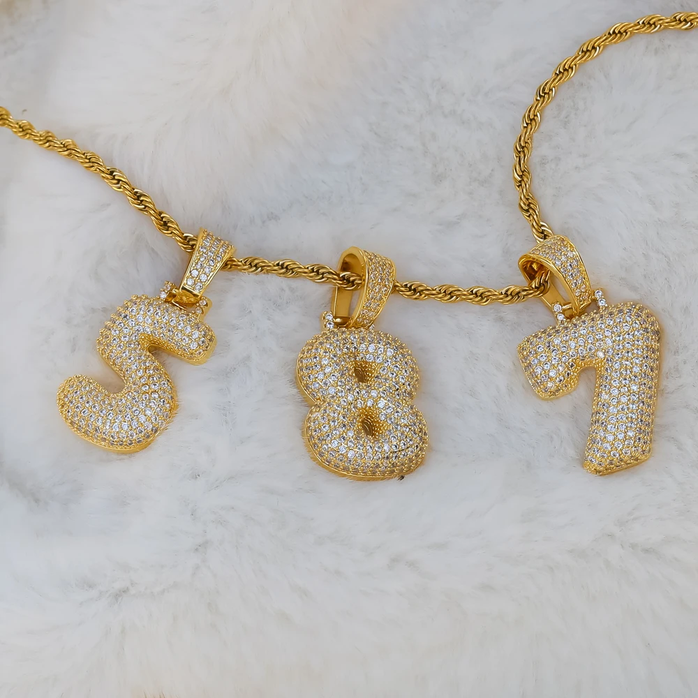 

Цепочка с подвеской в виде буквы инициала, Ювелирное Украшение золотого цвета из меди и стали с кубическим цирконием, теннисная цепь, Прямая...