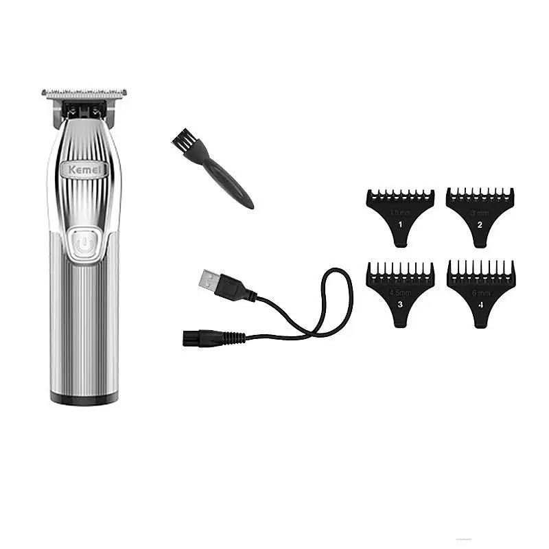 

Машинка для стрижки волос Kemei KM-i32, электрическая, нескользящая, с зарядкой от USB