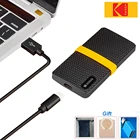 Оригинальный внешний мини-накопитель KODAK X200, Портативный твердотельный Накопитель ssd ТБ, дискотеки duros SSD USB3.1 Gen 2 512 ГБ 256 ГБ 128 ГБ Type- C