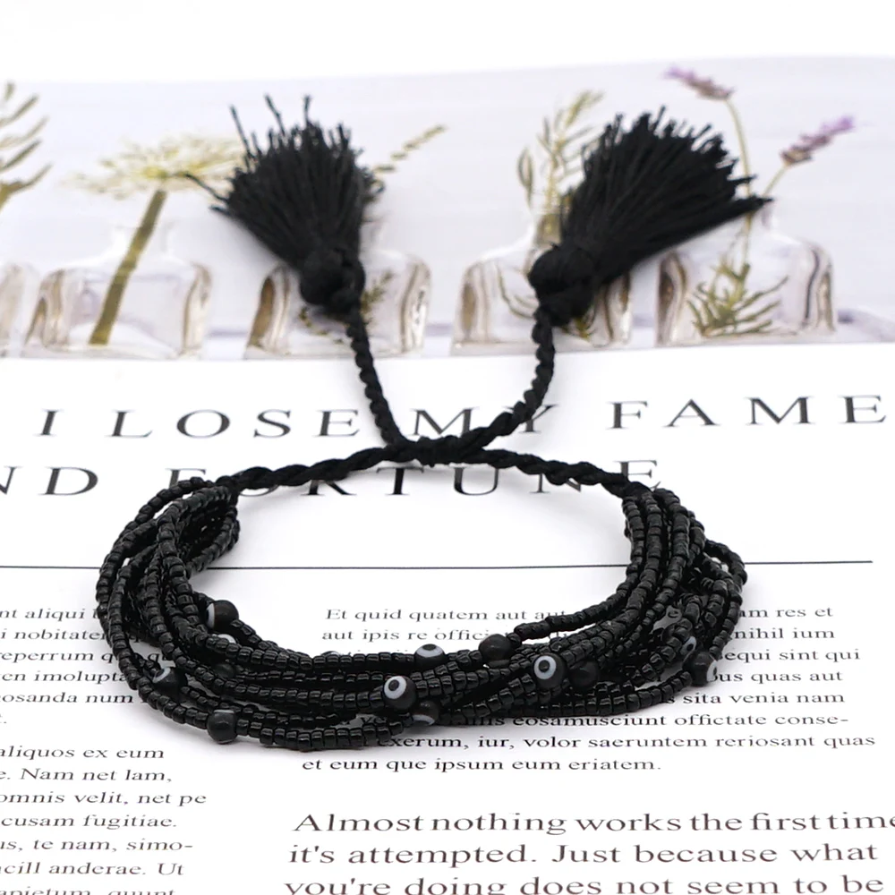 Go2boho браслет со сглаза летние браслеты Miyuki Женские Ювелирные изделия в стиле