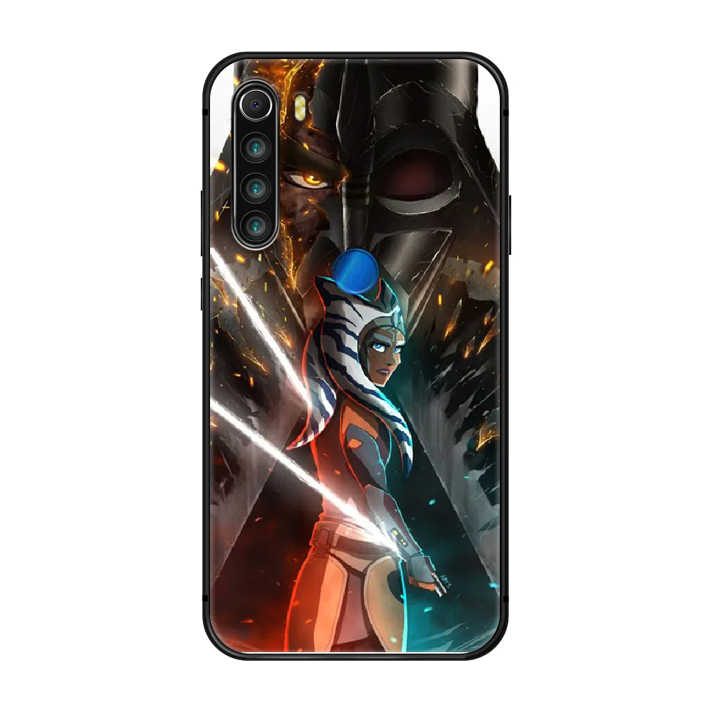 

Ahsoka Tano Phone Case Cover Hull For XIAOMI Redmi 7a 8a S2 K20 NOTE 5 5a 6 7 8 8t 9 9s pro max black hoesjes 3D coque silicone
