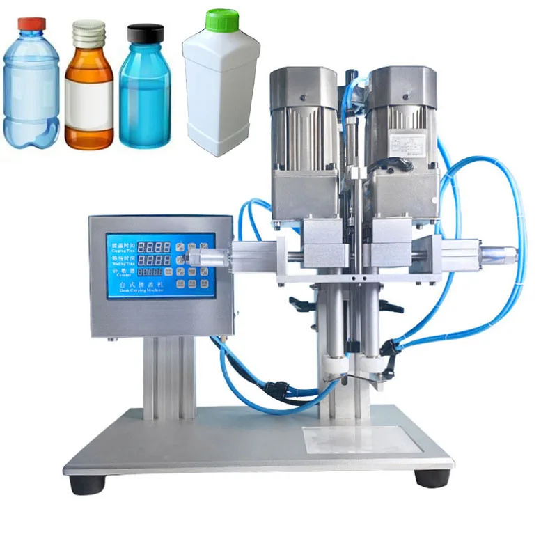 

Pneumatic Pedal Type Hand Sanitizer Detergent Spray Bottle Capping Machine Cosmetic Duckbill Capping Machine