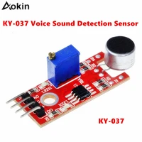 4pin voice sound detection sensor module ky 037 microphone transmitter smart robot car for arduino diy kit high sensitivity