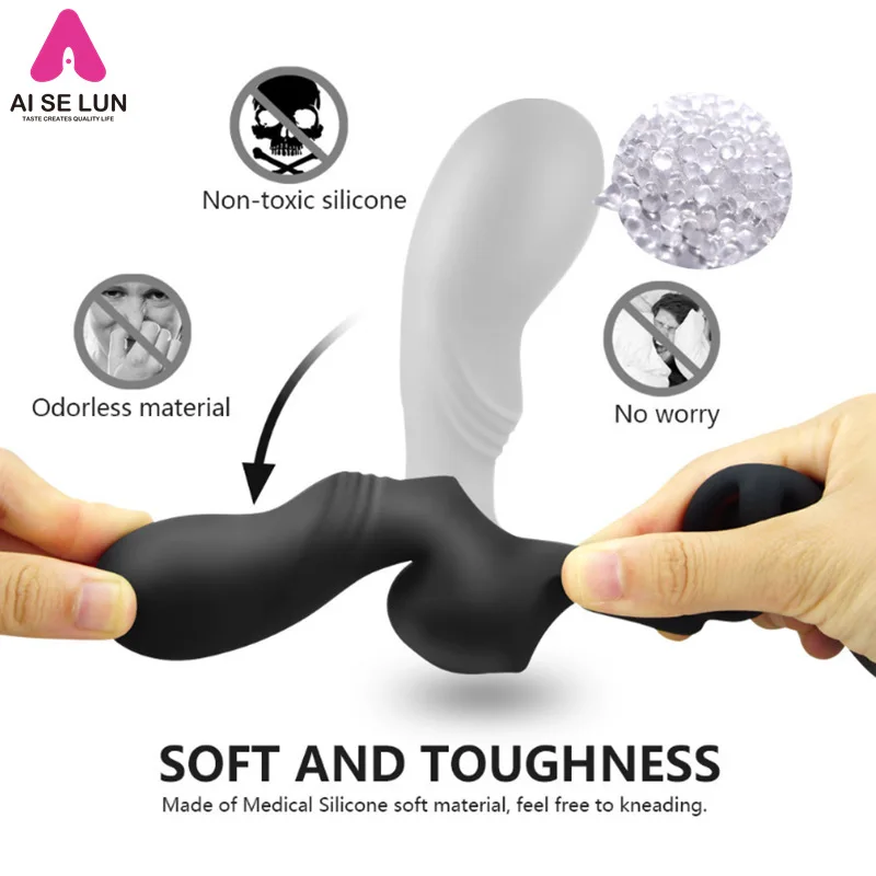 Беспроводной Вибратор с пультом ДУ массажер простаты для мужчин Анальная пробка