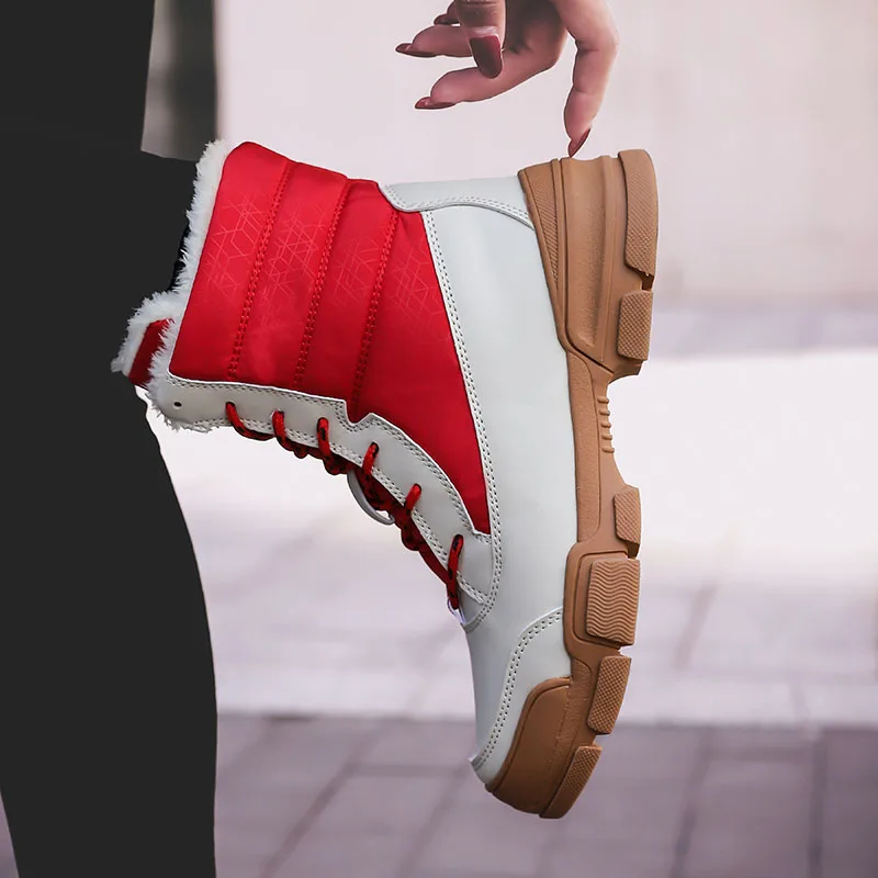 Женские зимние ботинки походные большого размера Нескользящие Зимние ботильоны