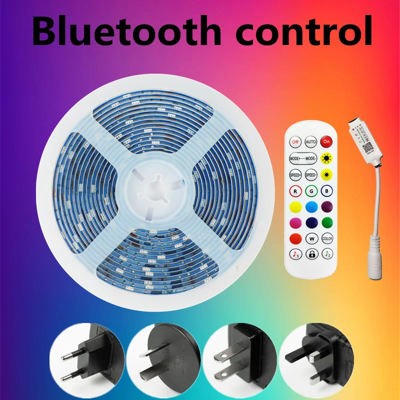 

20M LED Strip Lights RGB 5050 2835 SMD Waterproof Bluetooth Lamp Flexible Tape Diode luces led 5M 10M DC12V For Festival Party