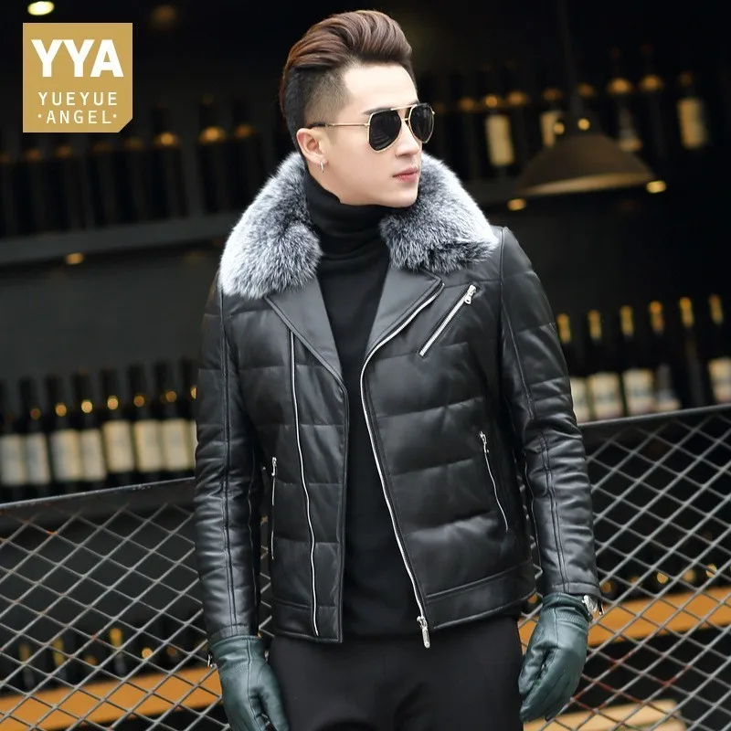 Новинка 2020 зимняя облегающая короткая байкерская куртка модная мужская из