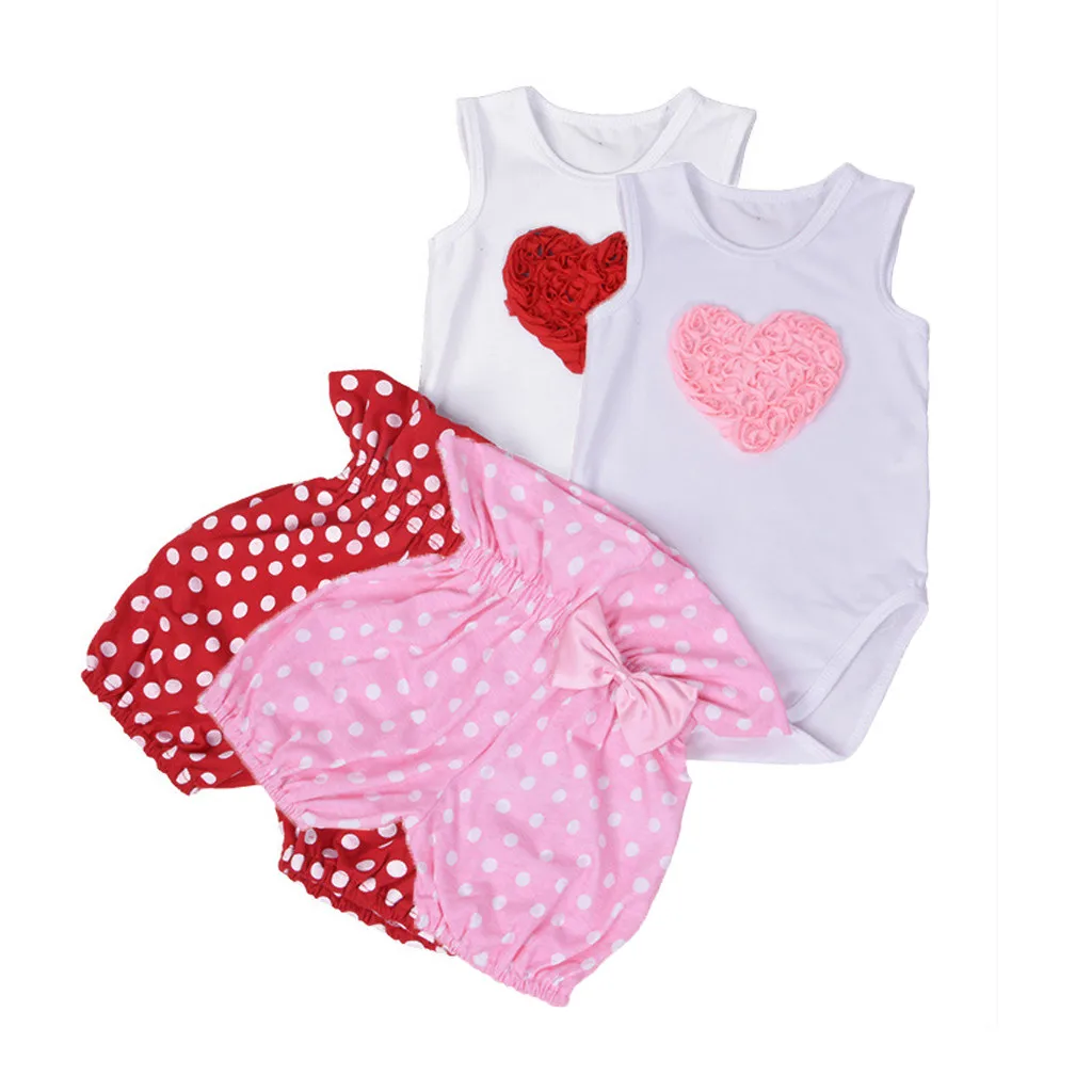 Одежда для маленьких девочек Боди без рукавов с круглым вырезом новорожденных