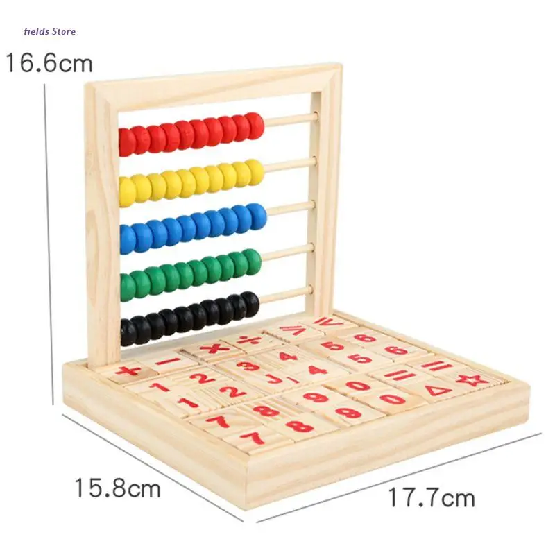 

Wooden Abacus Children Kids Counting Number Maths Learning Toy