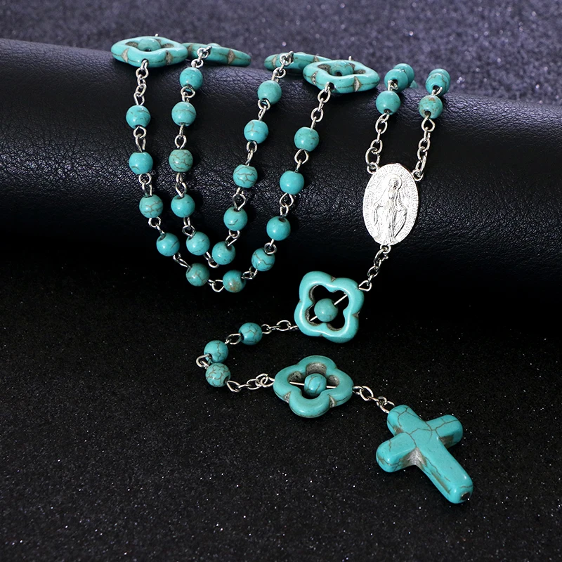 Коми Христос деревянные бусины 8 мм Четки из бисера крест кулон тканые веревки