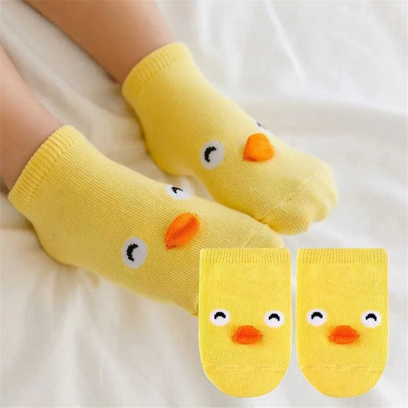 

0-2 Years Old Boys and Girls Cotton Cartoon Socks Children Animal Socks Newborn anti-slip Socks Floor Socks