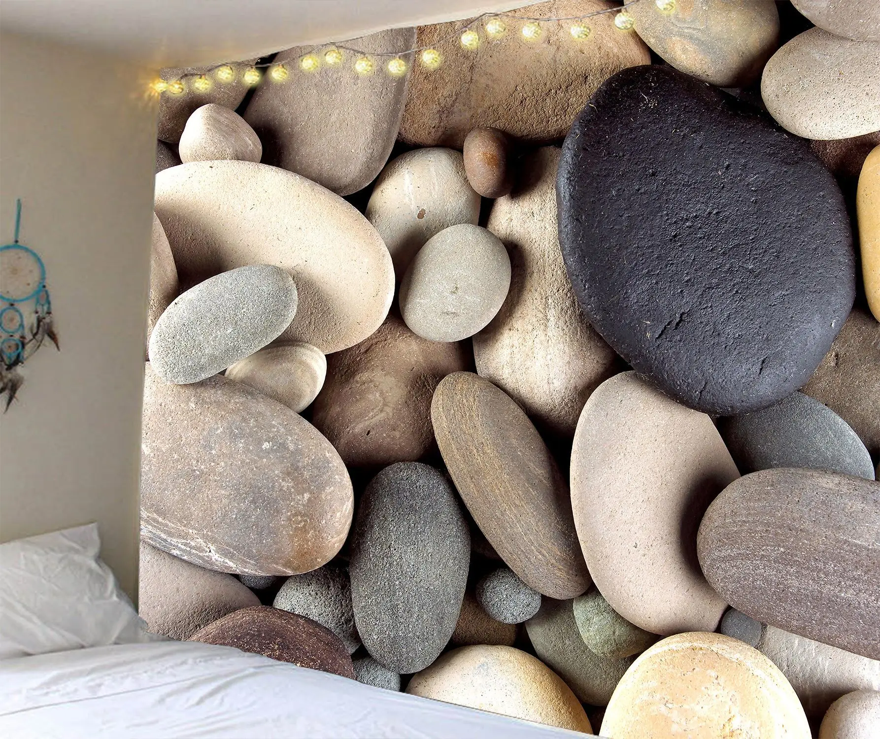 3D ковер из каменных булыжников настенный каменный узор одеяло домашний фон