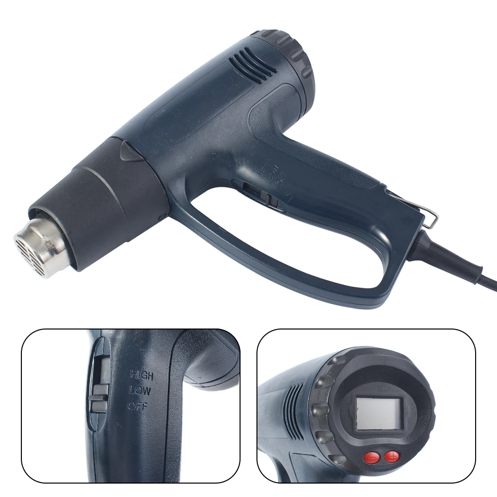 Строительный фен 2000W 220V терморегулятор с ЖК дисплеем|heat gun|hot air gunhot |