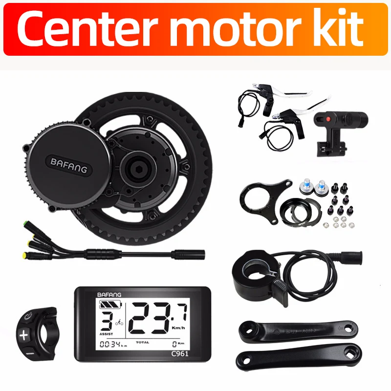 Bafang BBS02B 36V 500W Mid Drive Motor 8fun BBS02 Bicycle Electric e Bike Conversion Kit Center Engine eBike Part Middle | Спорт и