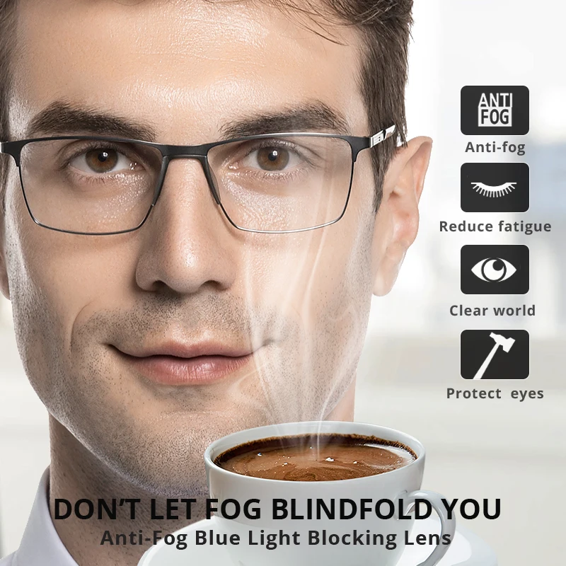 merrys anti fog blue light blocking series optical prescription glasses lens cr 39 resin aspheric glasses anti fog lens free global shipping