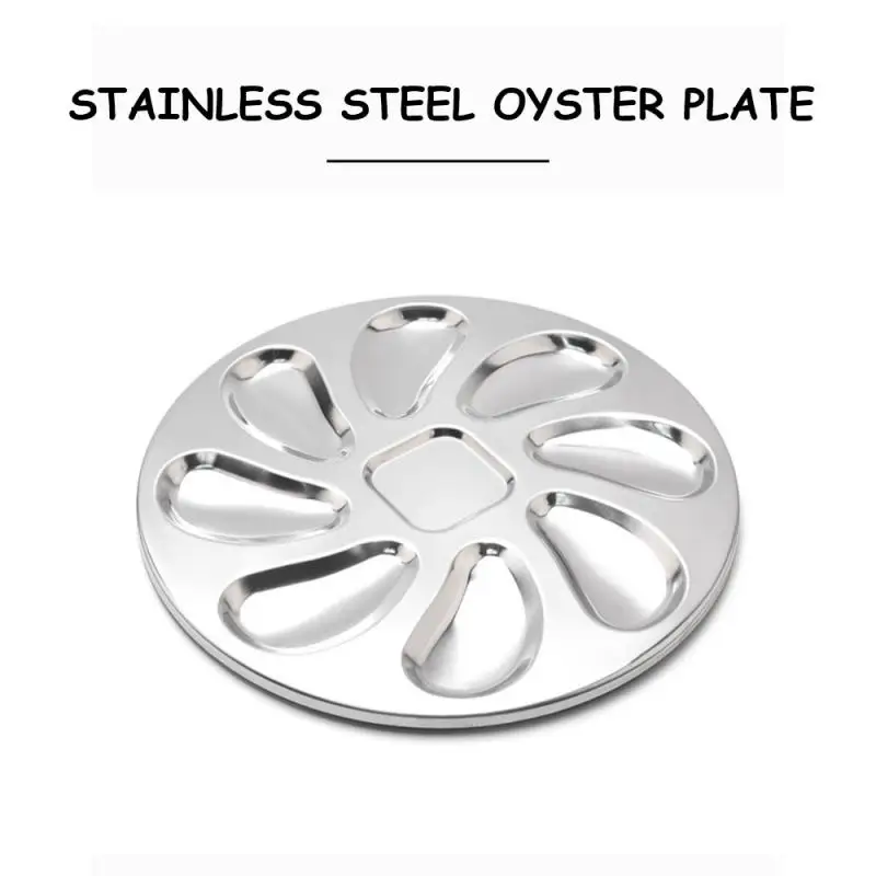Ресторанный гриль бар устричная тарелка из нержавеющей стали кухонный