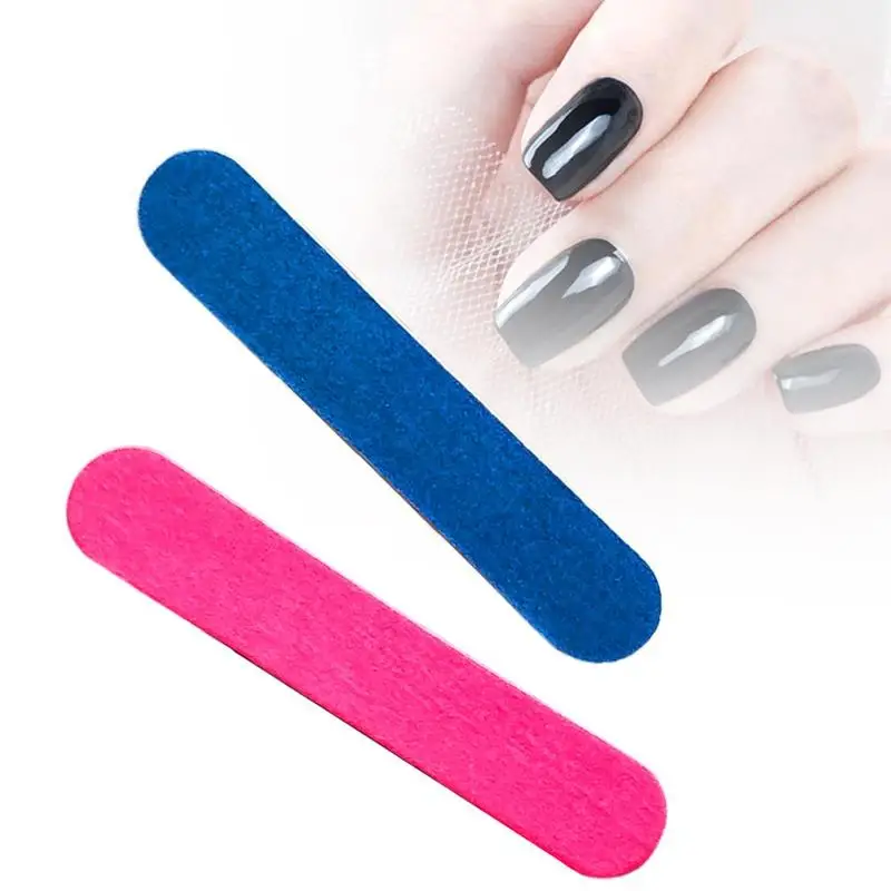 Sandpaper Double Sided Nail File For Gel Nails 180/240 Manicure Nail Pedicure Buffer Wooden Care Tools Polishing Profession