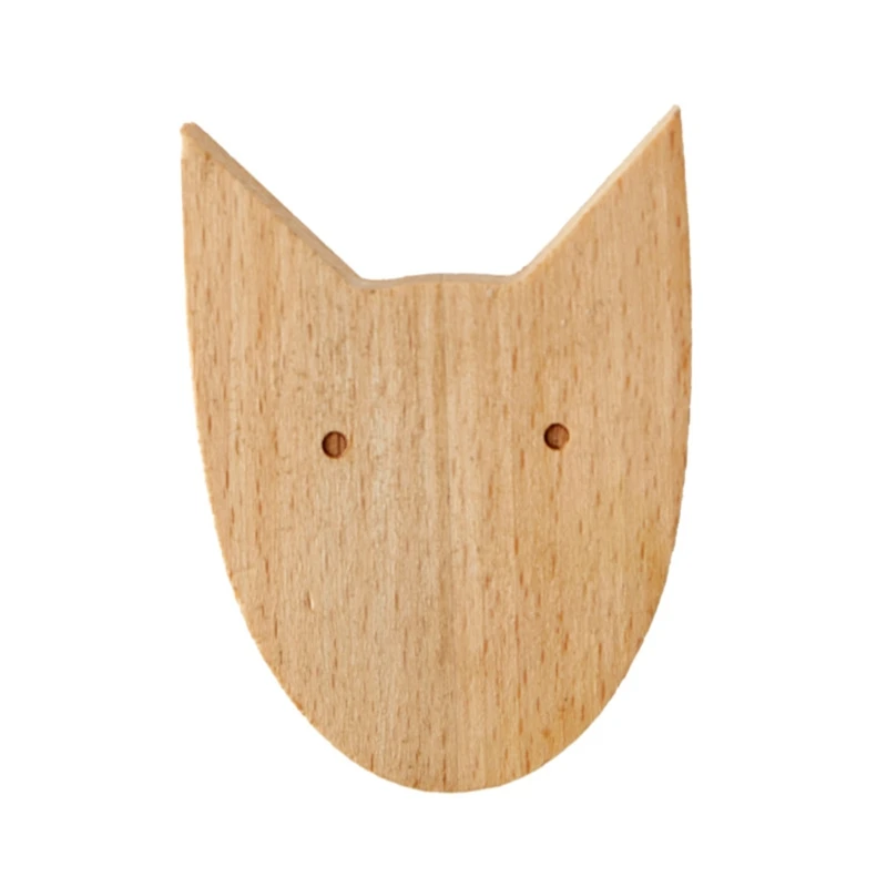 

9 шт./1 Набор, настенные крючки из Букового дерева с животными