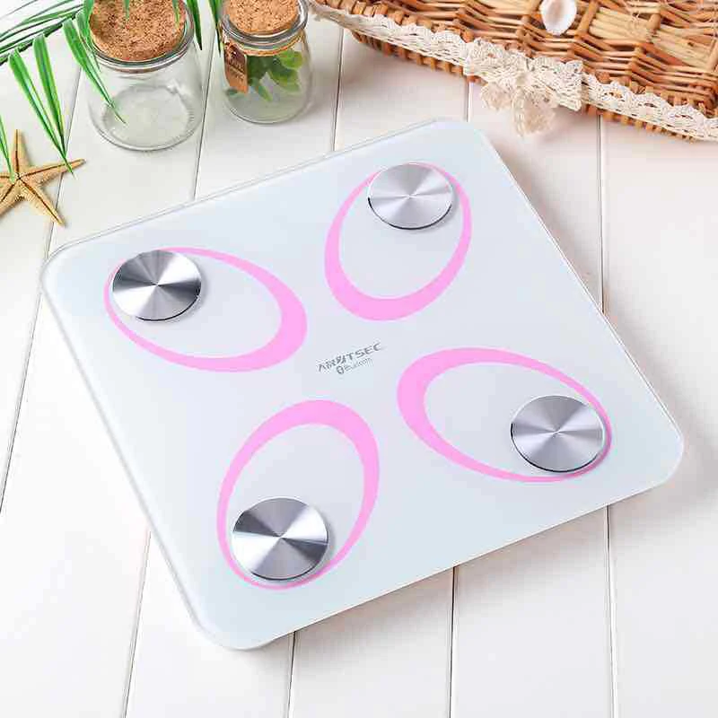 Bluetooth весы цифровые умный дисплей с подсветкой вес тела водный мышечный монитор