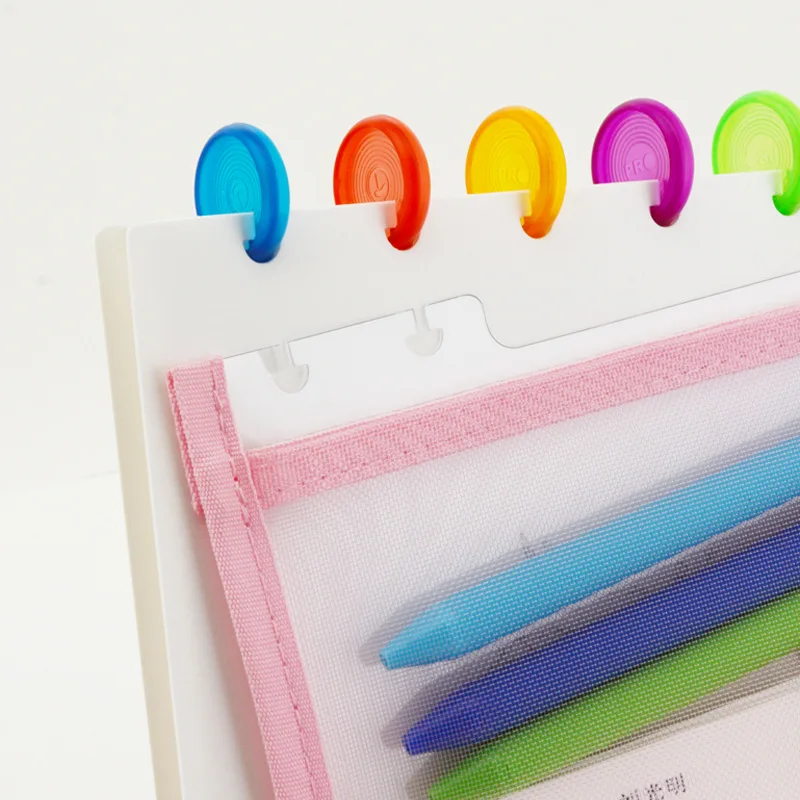 A5 сумка на молнии для ноутбука с отверстием в форме гриба B6 хранения книг ручек