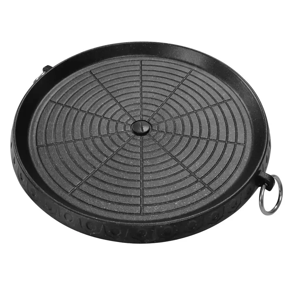 Бездымная не липкая уличная плита для барбекю с чугунной пластиной и литой