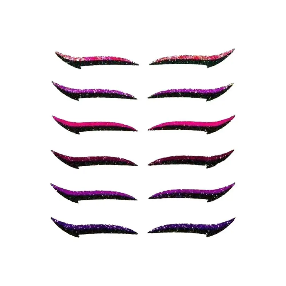 

Beauty Eyeliner Stickers Stage Party Makeup Colorful Two-color Eyeliner Stickers Eyeliner Stickers Eye Makeup Cat Colorful M4J7