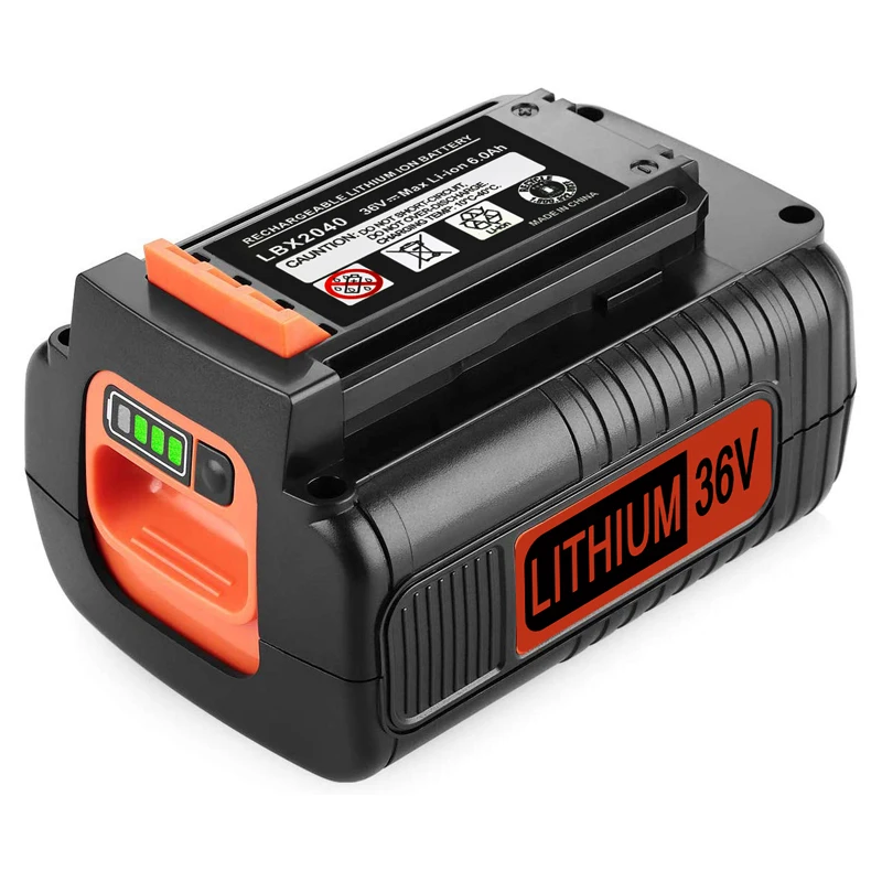 Перезаряжаемая литиевая сменная батарея для Black & Decker LBX2040 LBXR36 LBXR2036 BL2036 LBX1540 LST136W