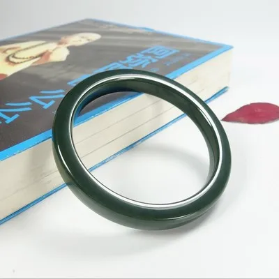 

Hetian jade black 54-64mm bracelet, elegant princess jewelry, gift for mother to girlfriend