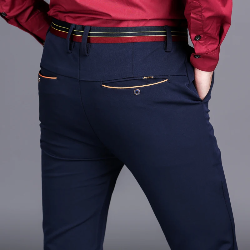 Зимние Утепленные флисовые теплые прямые джинсы мужские деловые повседневные