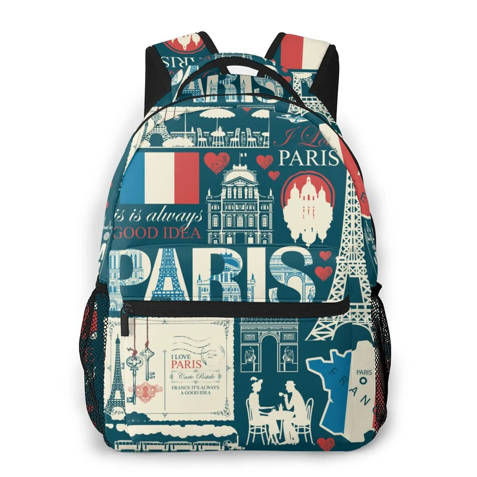 

Female Backpack Casual Classical Women Backpack Fashion Women Shoulder Bag Paris Street School Bag for Teenage Girl