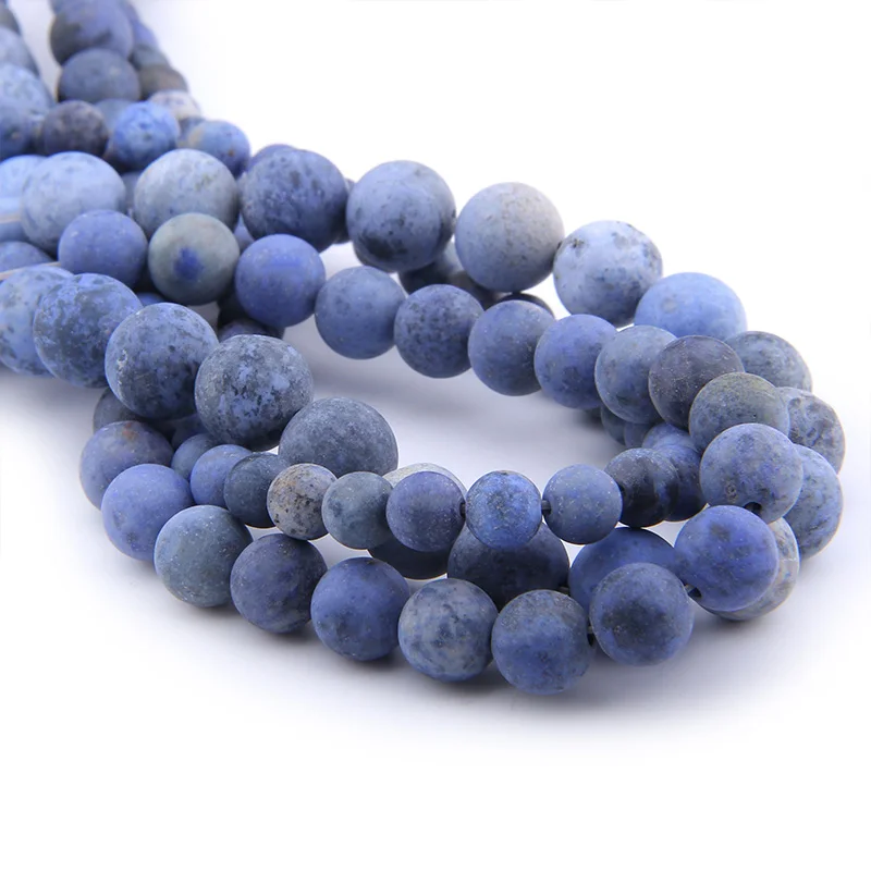 Sodalite бусины из натурального камня матовые тусклые для самостоятельного