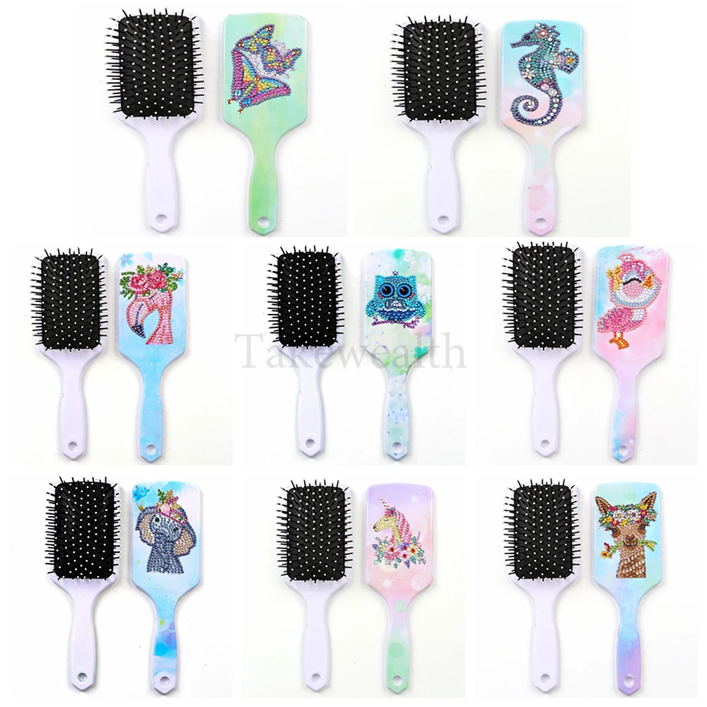 

Набор для самостоятельной сборки алмазная живопись массаж на воздушной подушке расческа алмазная живопись Мультяшные животные Набор расчесок для Стразы