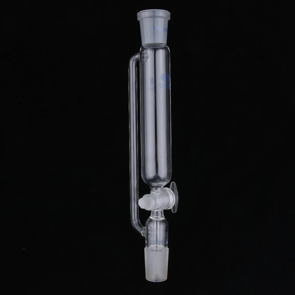 

24/29 стеклянных капель с выравнивающим давлением запорным клапаном трубки.