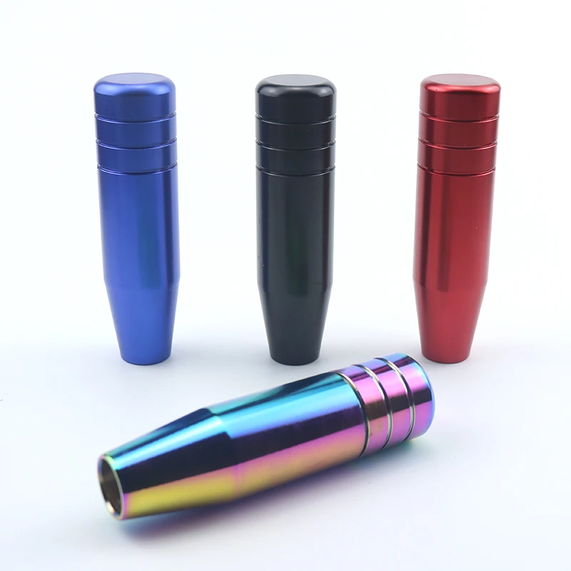 

Universal 13cm Length Manual Car Gear Shift Knob Aluminium Alloy Racing Automatic Custom Mugen Shift Knob With 3 Adapters